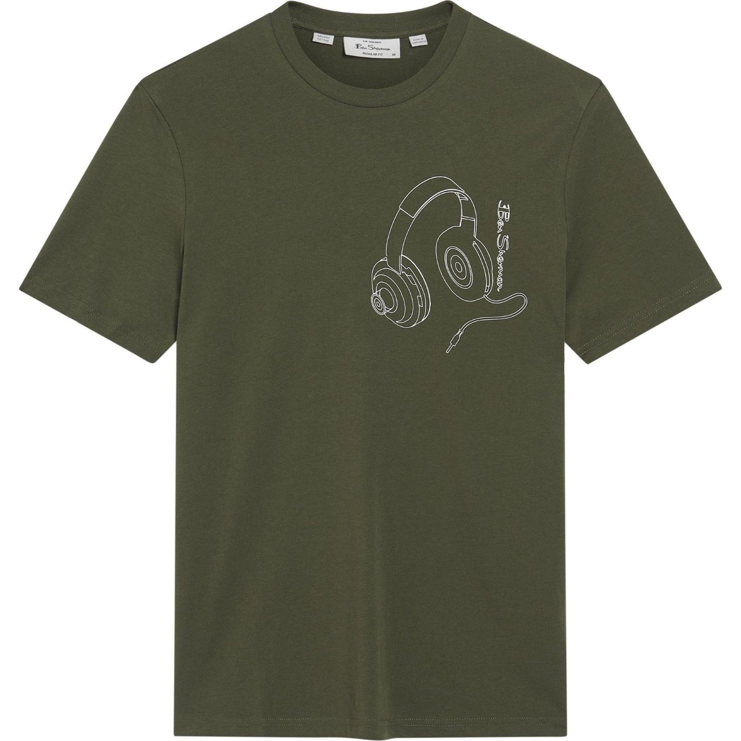 Ben Sherman Mens Headphone Tee Big & Tall Short Sleeve T-Shirt