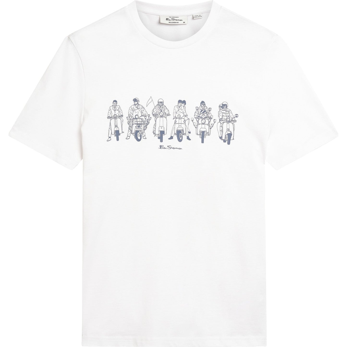 Ben Sherman Mens The Start Line Graphic Short Sleeve T-Shirt