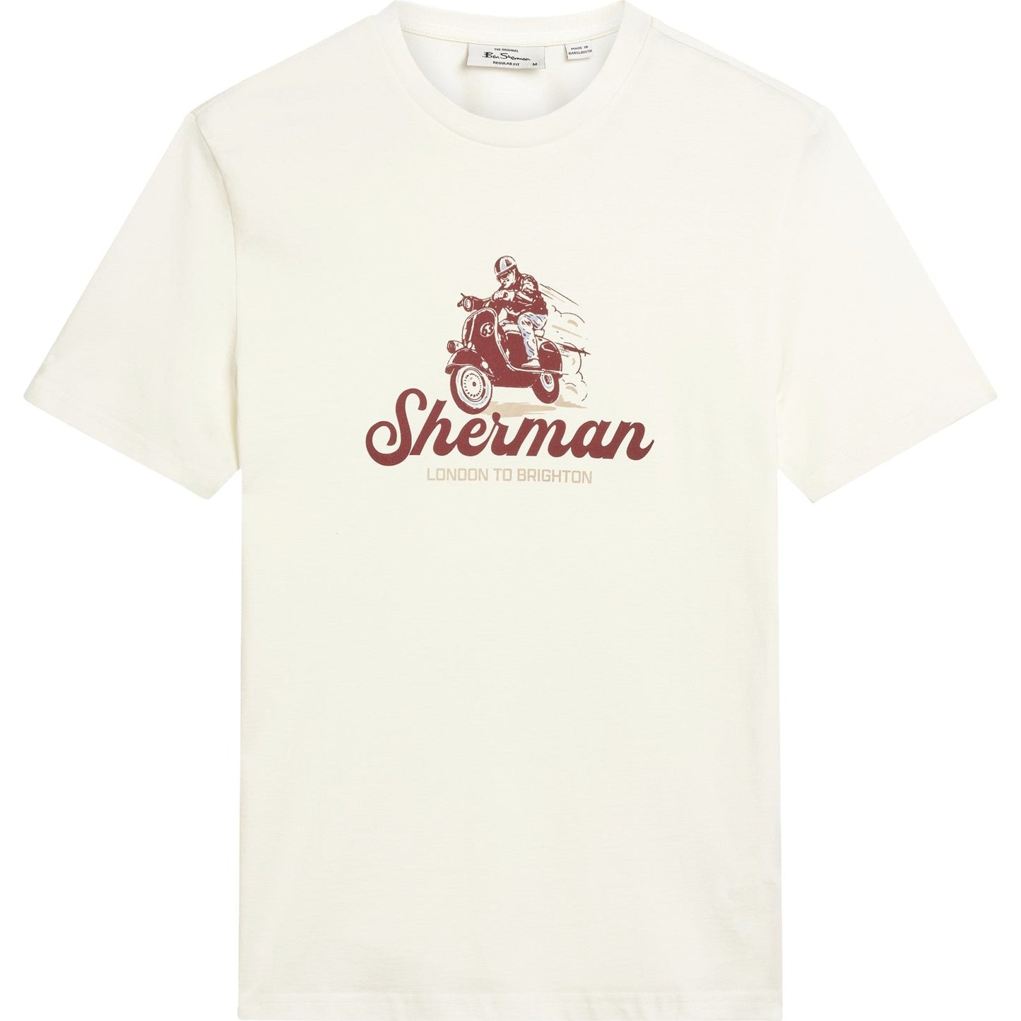 Ben Sherman Mens Race Day Tee Graphic Short Sleeve T-Shirt