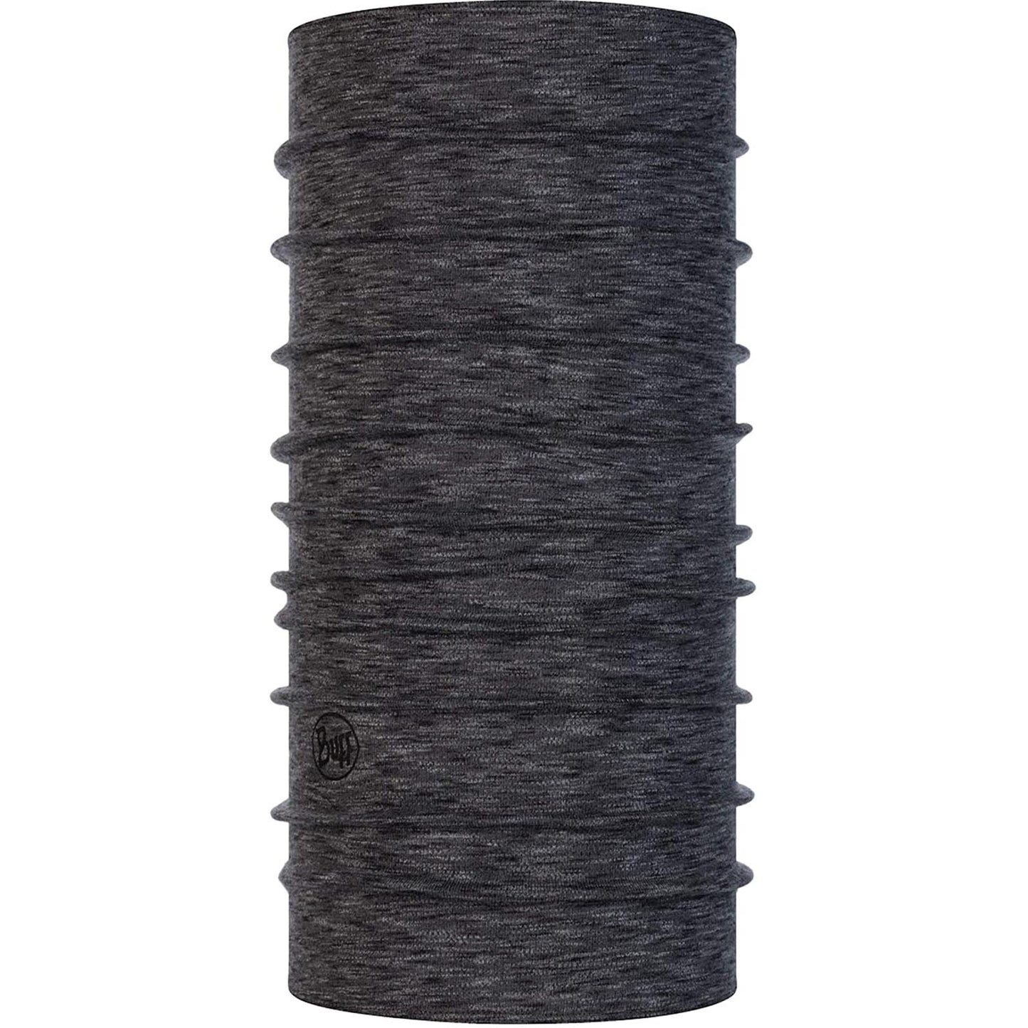 Buff Midweight Merino Wool Stripes Tubular Neck Gaiter - Grey