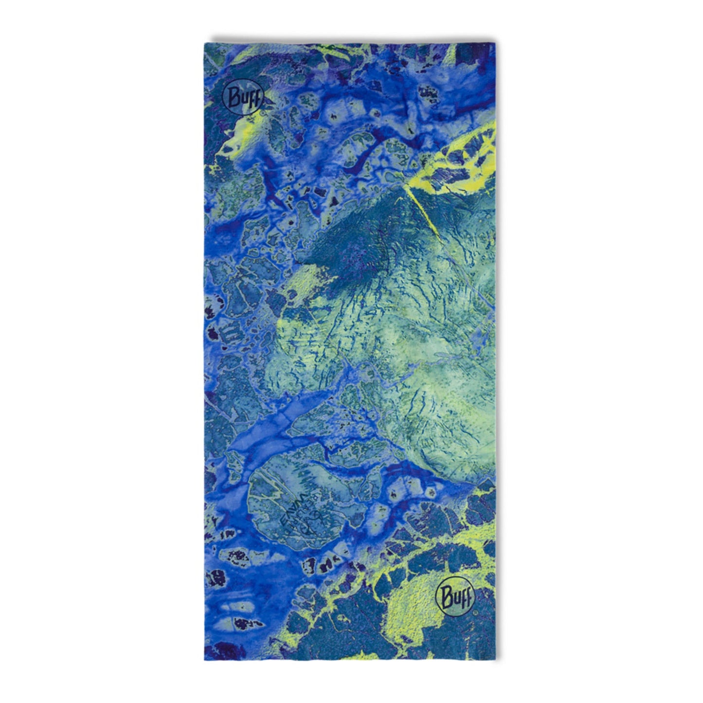 Buff Unisex CoolNet UV UPF 50 Neckwear Tubular Bandanna Scarf - Blue Yellow