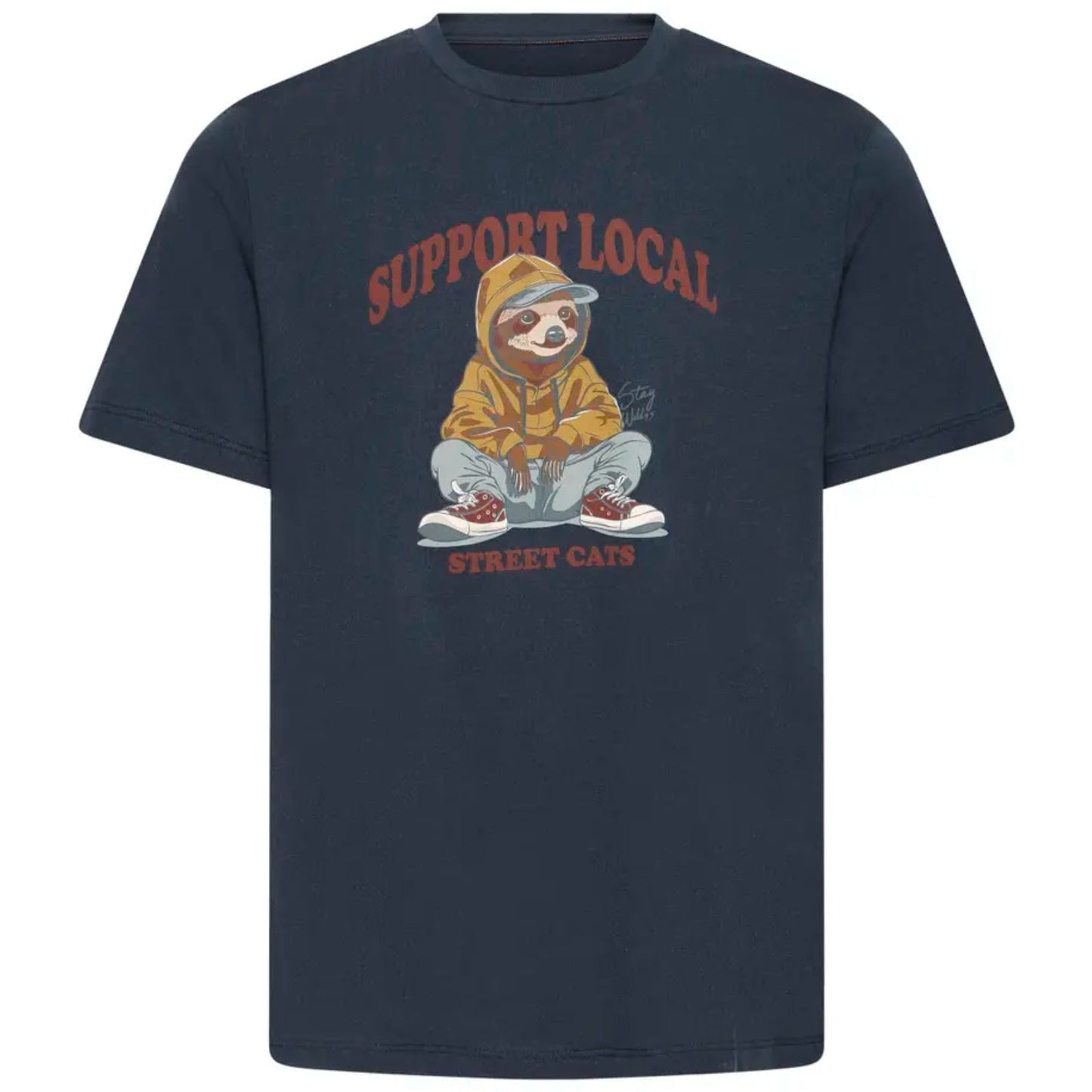 Blend Mens Irving Street Cats Big & Tall Short Sleeve T-Shirt