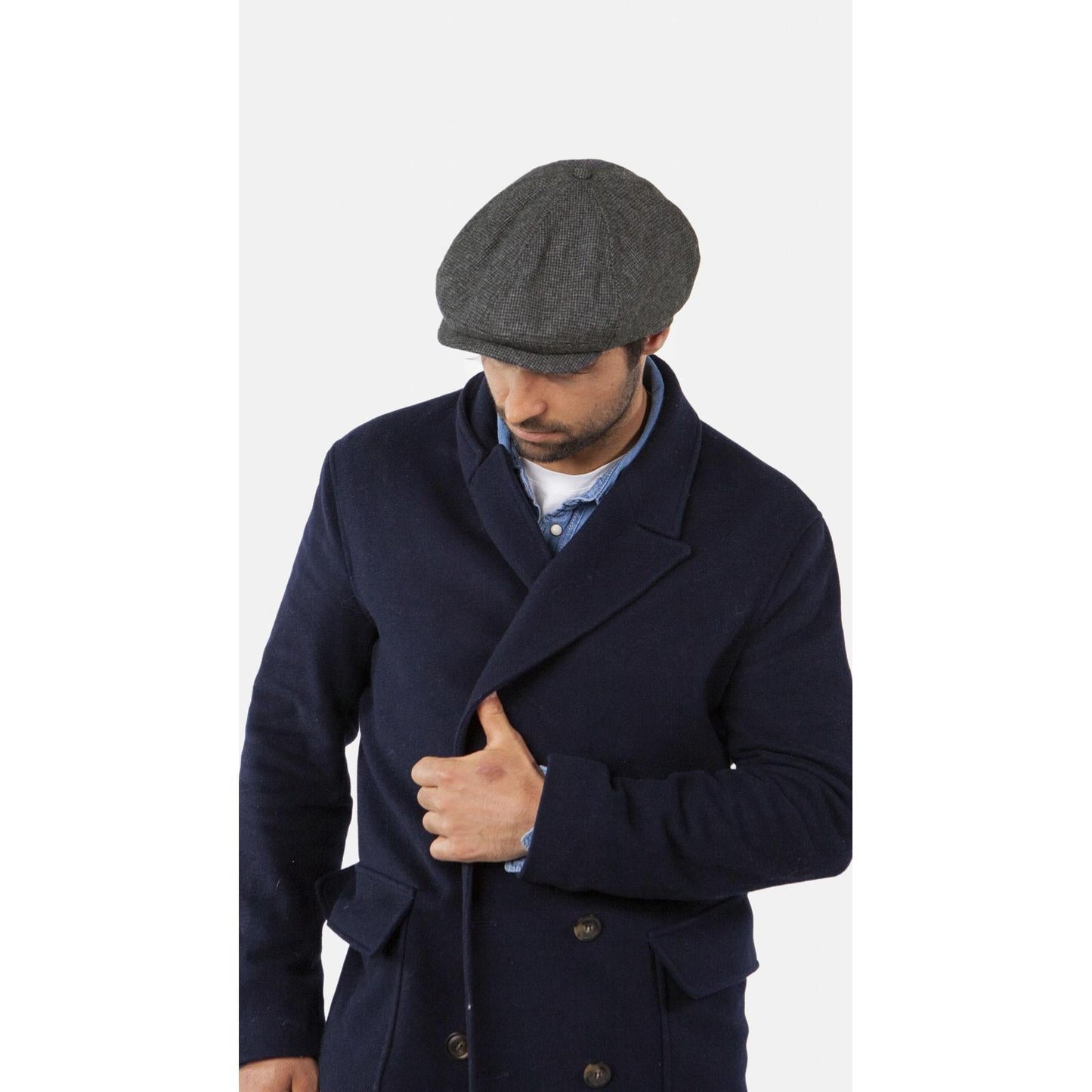 Barts Mens Jamaica Adjustable Warm Wool Flat Cap