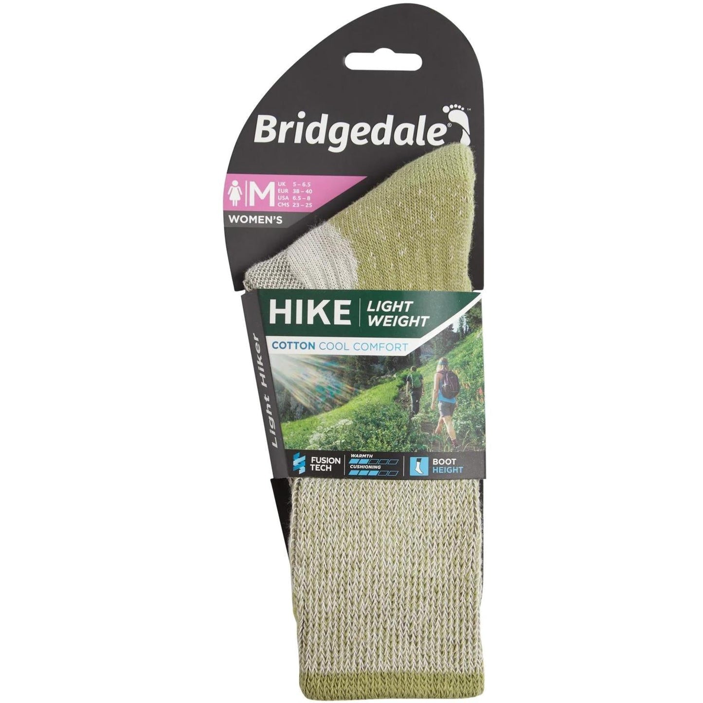 Bridgedale Mens Hike Lightweight Coolmax Comfort Walking Socks - Indigo
