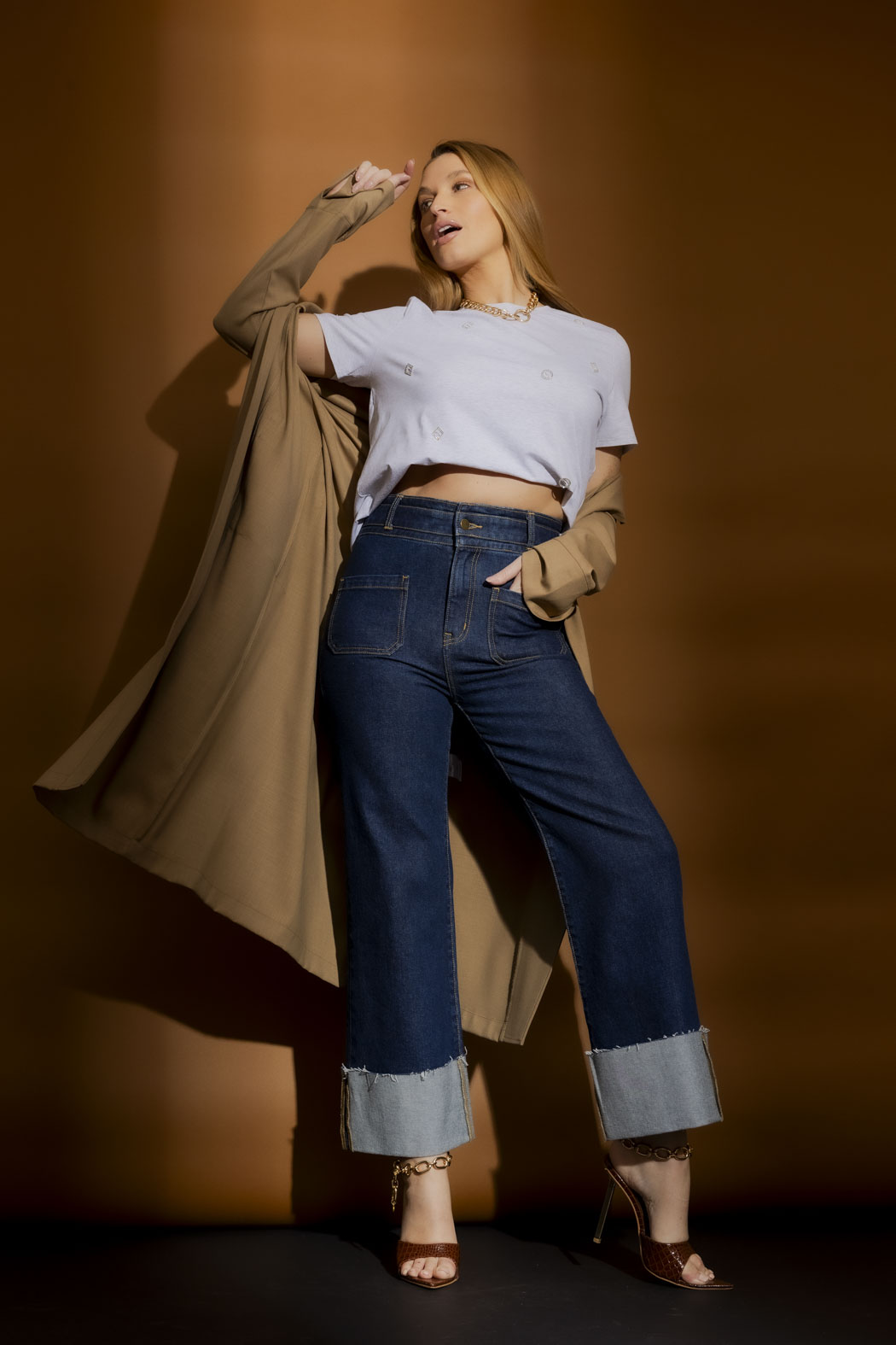 Dark Denim Stretch Pocket Jean Dark Denim