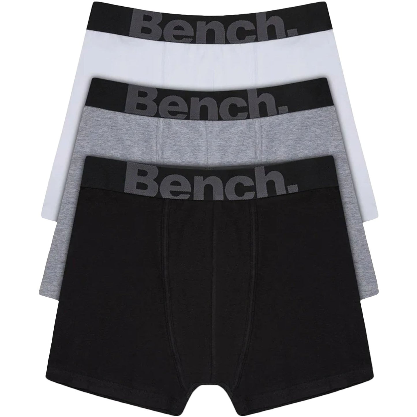 Bench Mens Conan 3 Pack Elasticated Boxer Shorts - Assorted