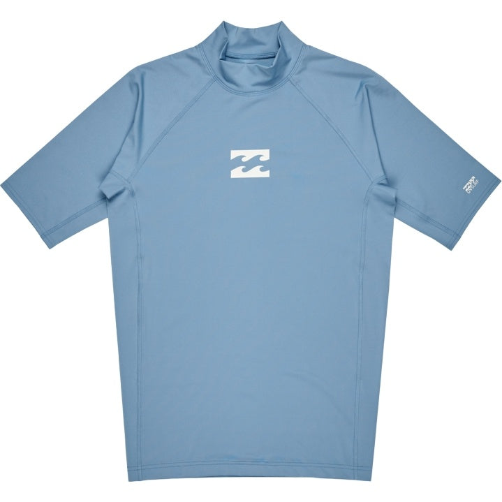 Billabong Mens Waves All Day Short Sleeve Swim Swimming Rash Vest