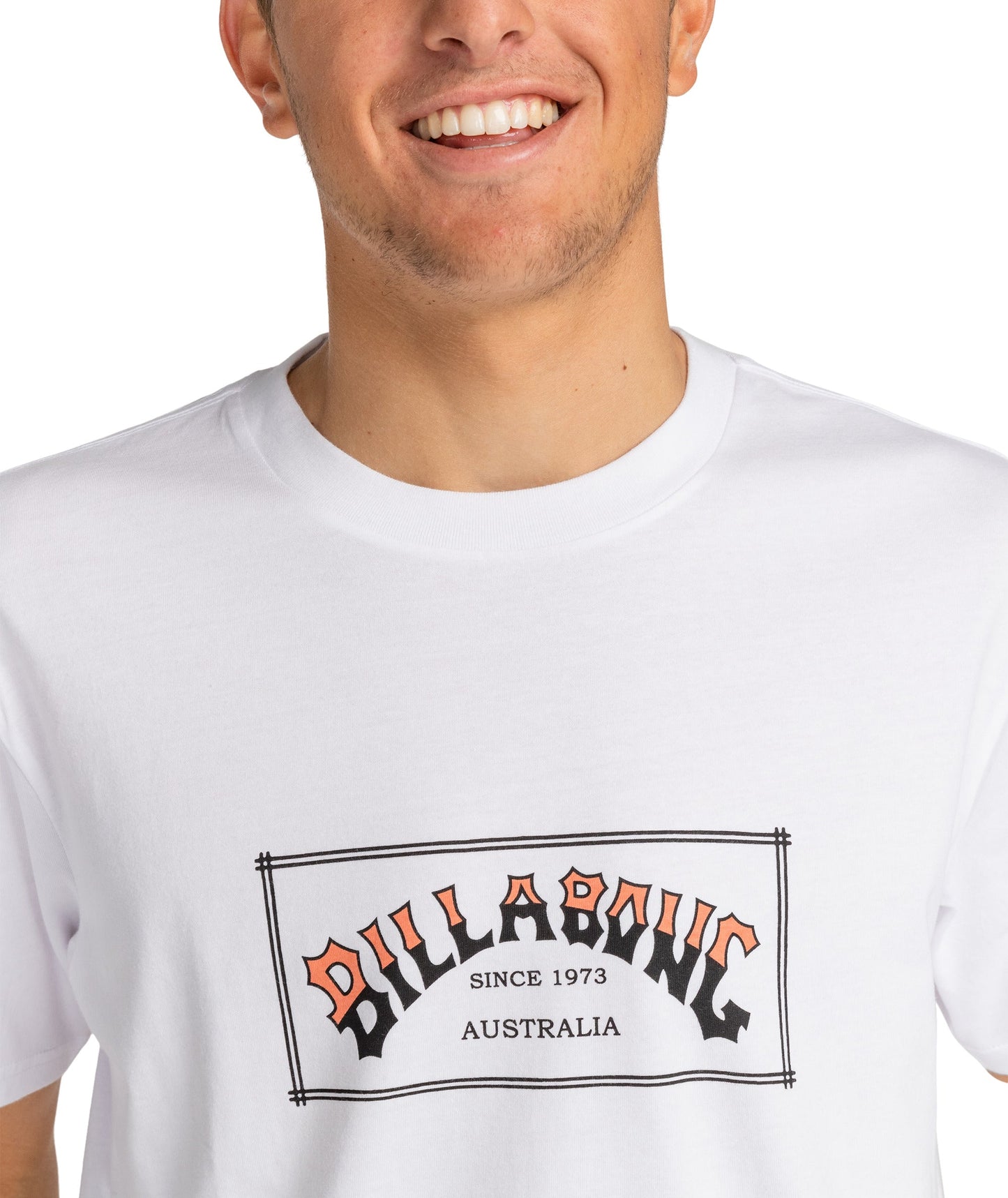 Billabong Mens Arch Short Sleeve T-Shirt Top Tee Shirt Cotton Graphic Crew Neck