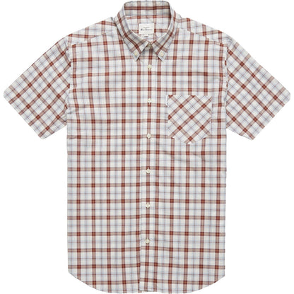Ben Sherman Mens Gingham Check Big & Tall Short Sleeve Shirt