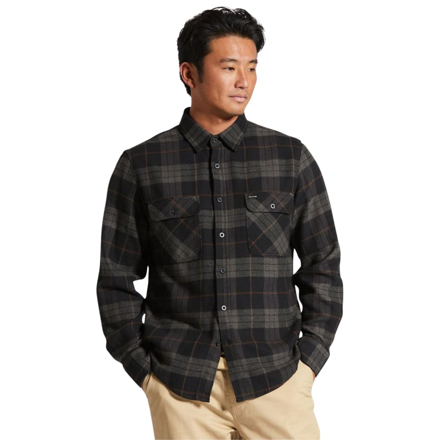 Brixton Mens Bowery Flannel Shacket