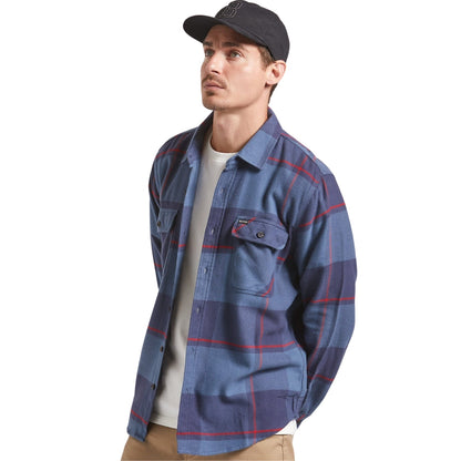 Brixton Mens Bowery Flannel Shacket