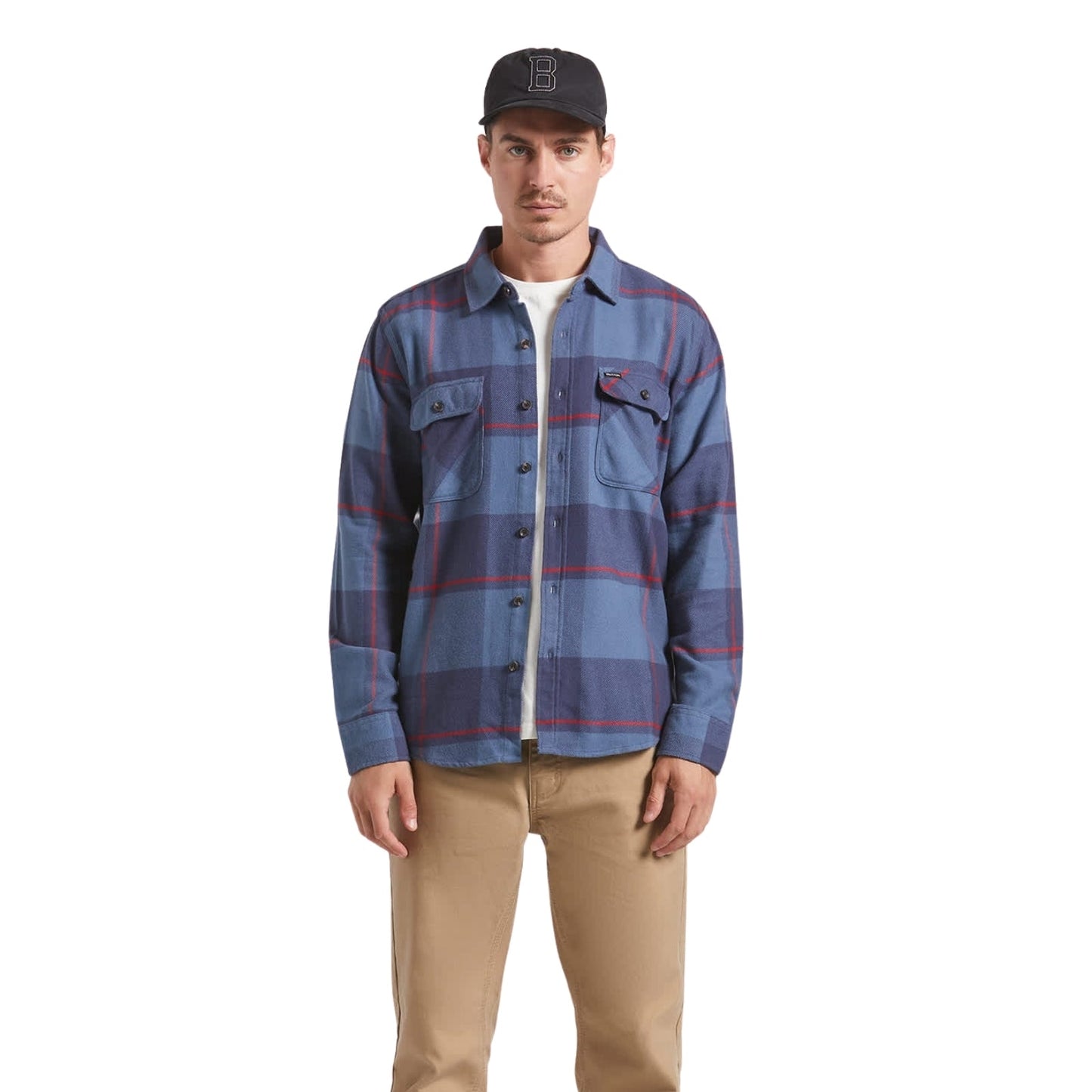 Brixton Mens Bowery Flannel Shacket