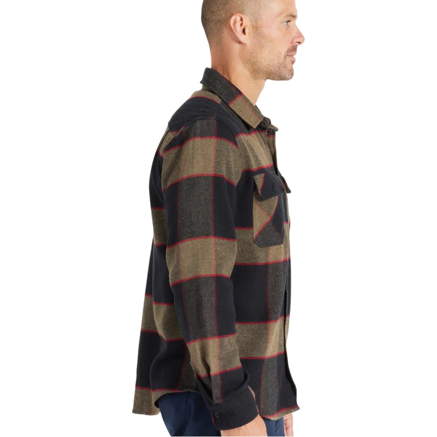 Brixton Mens Bowery Flannel Shacket