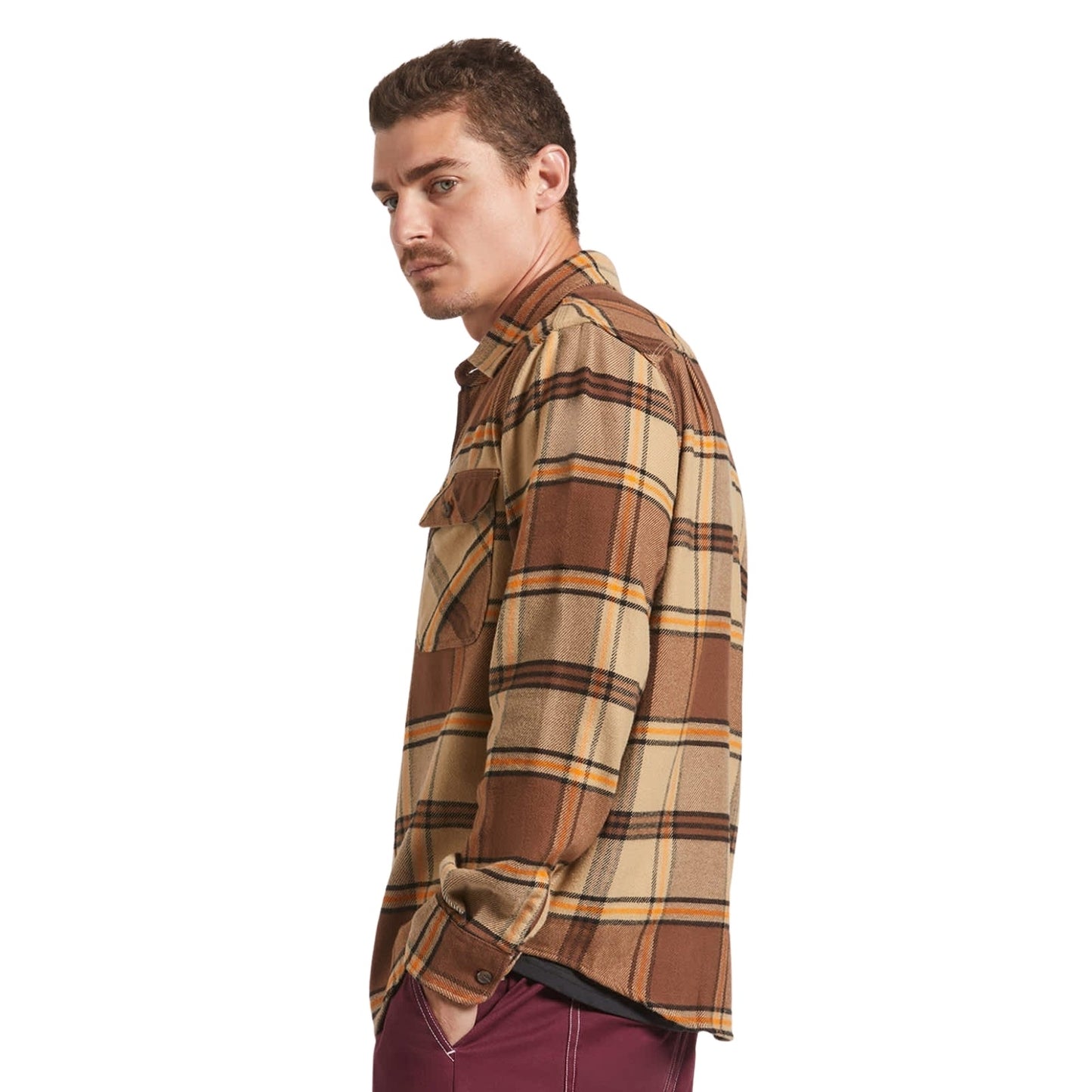 Brixton Mens Bowery Flannel Shacket