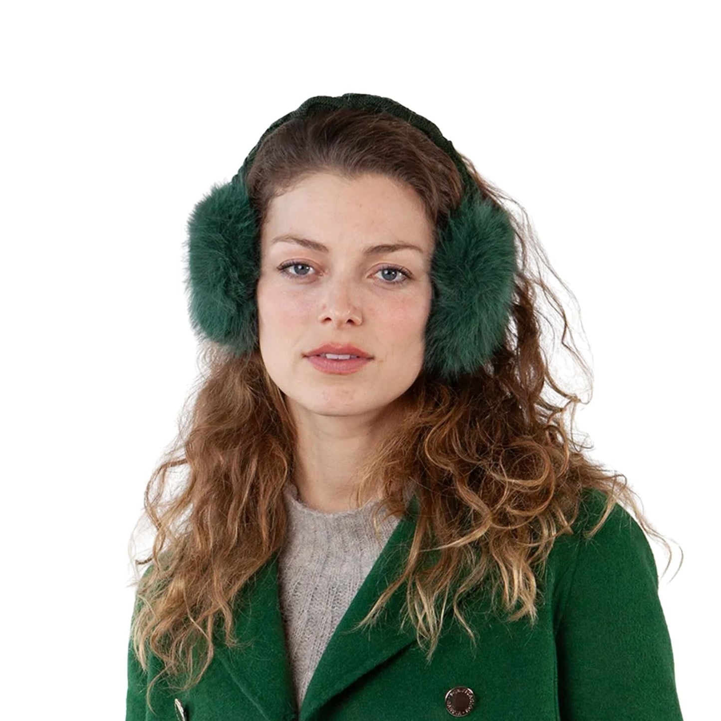 Barts Womens Faux Fur Cable Knit Earmuffs