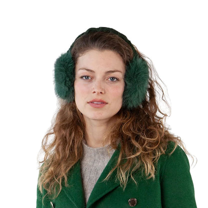 Barts Womens Faux Fur Cable Knit Earmuffs
