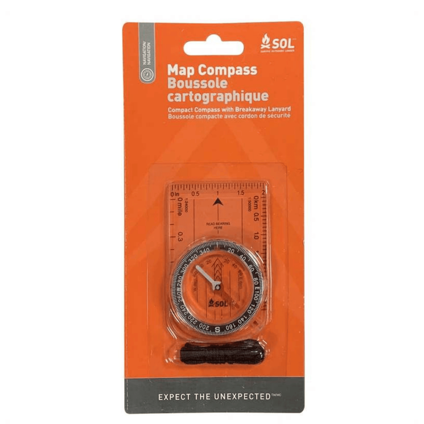 Adventure Medical SOL® Map Compass - Assorted - OS