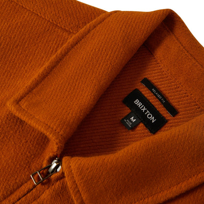 Brixton Mens Union Full Zip Flannel Bomber Jacket