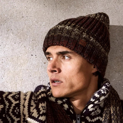 Barts Mens Akotan Chunky Knit Cuffed Beanie Hat