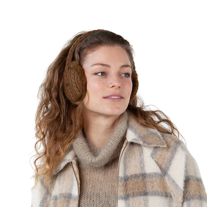 Barts Womens Monique Faux Fur Cable Knit Ear Muffs Earwarmers