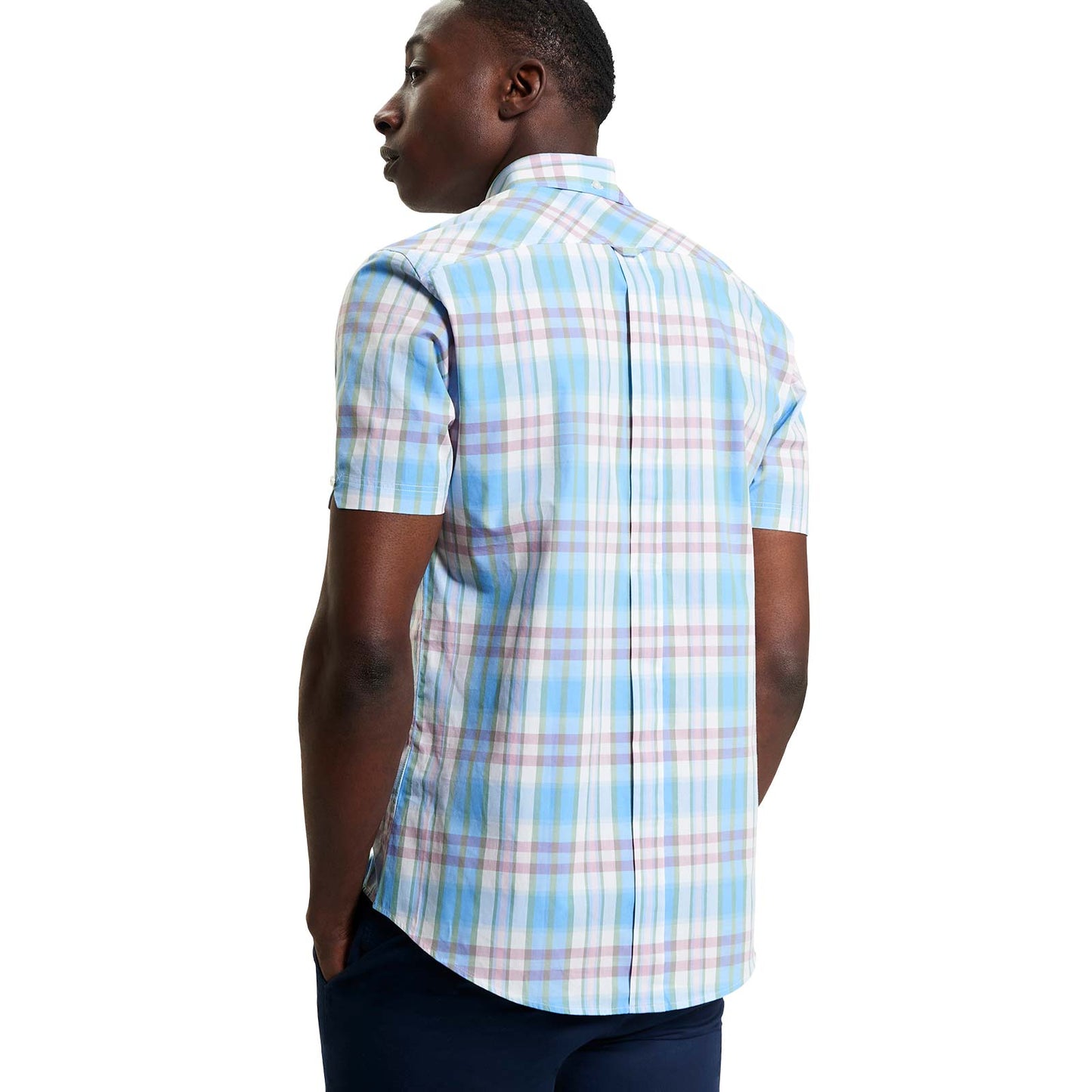 Ben Sherman Mens Irregular Check Short Sleeve Shirt