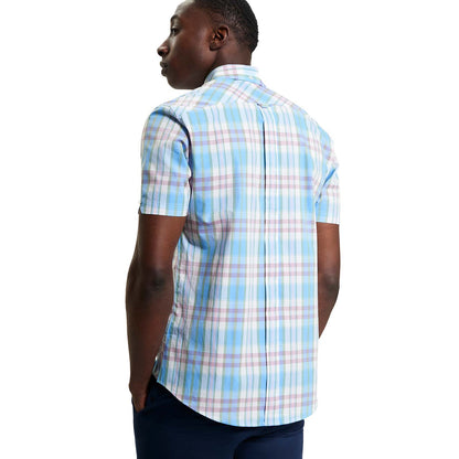 Ben Sherman Mens Irregular Check Short Sleeve Shirt