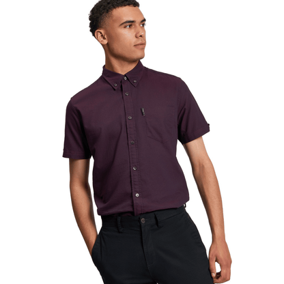 Ben Sherman Mens Signature Oxford Short Sleeve Shirt