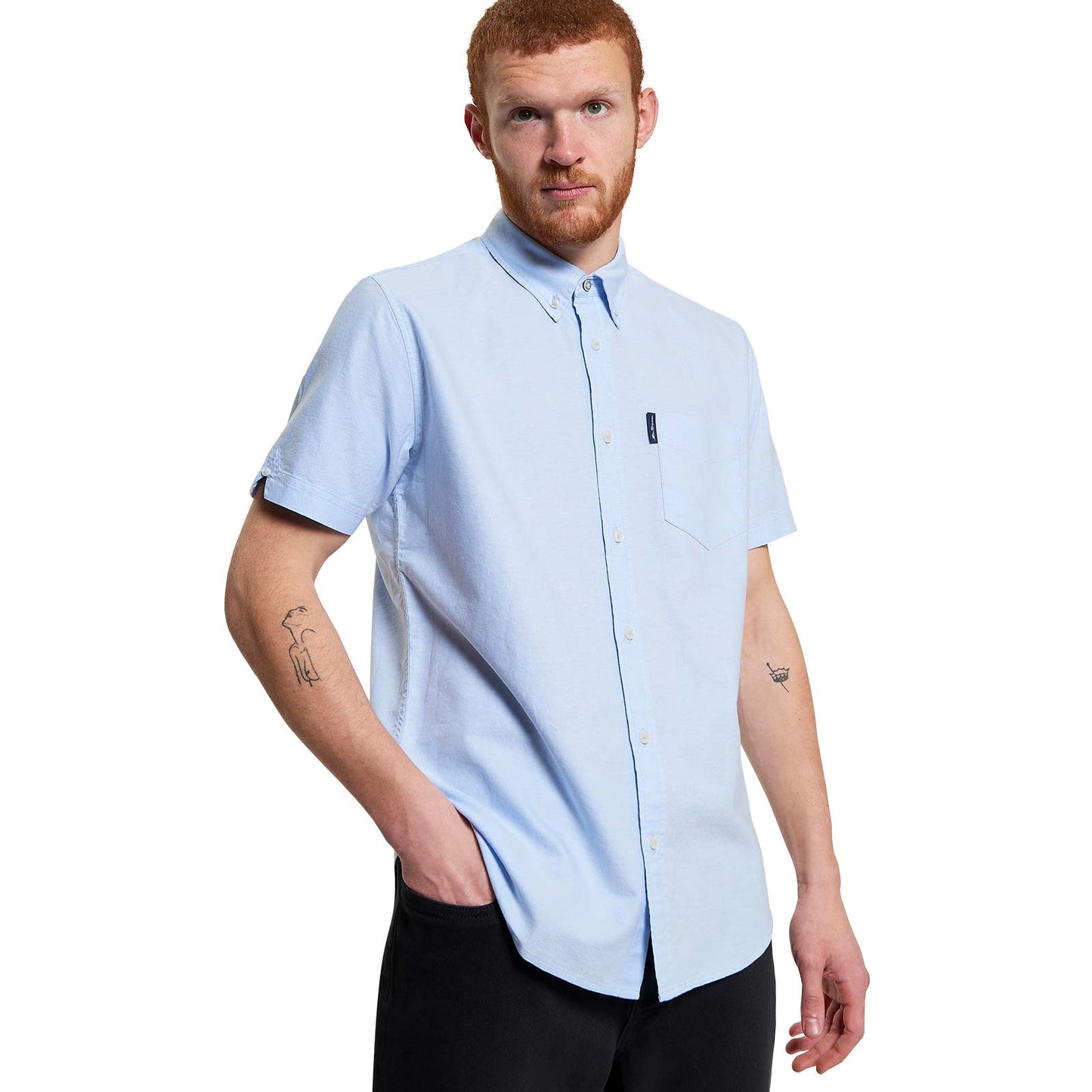 Ben Sherman Mens Signature Oxford Short Sleeve Shirt