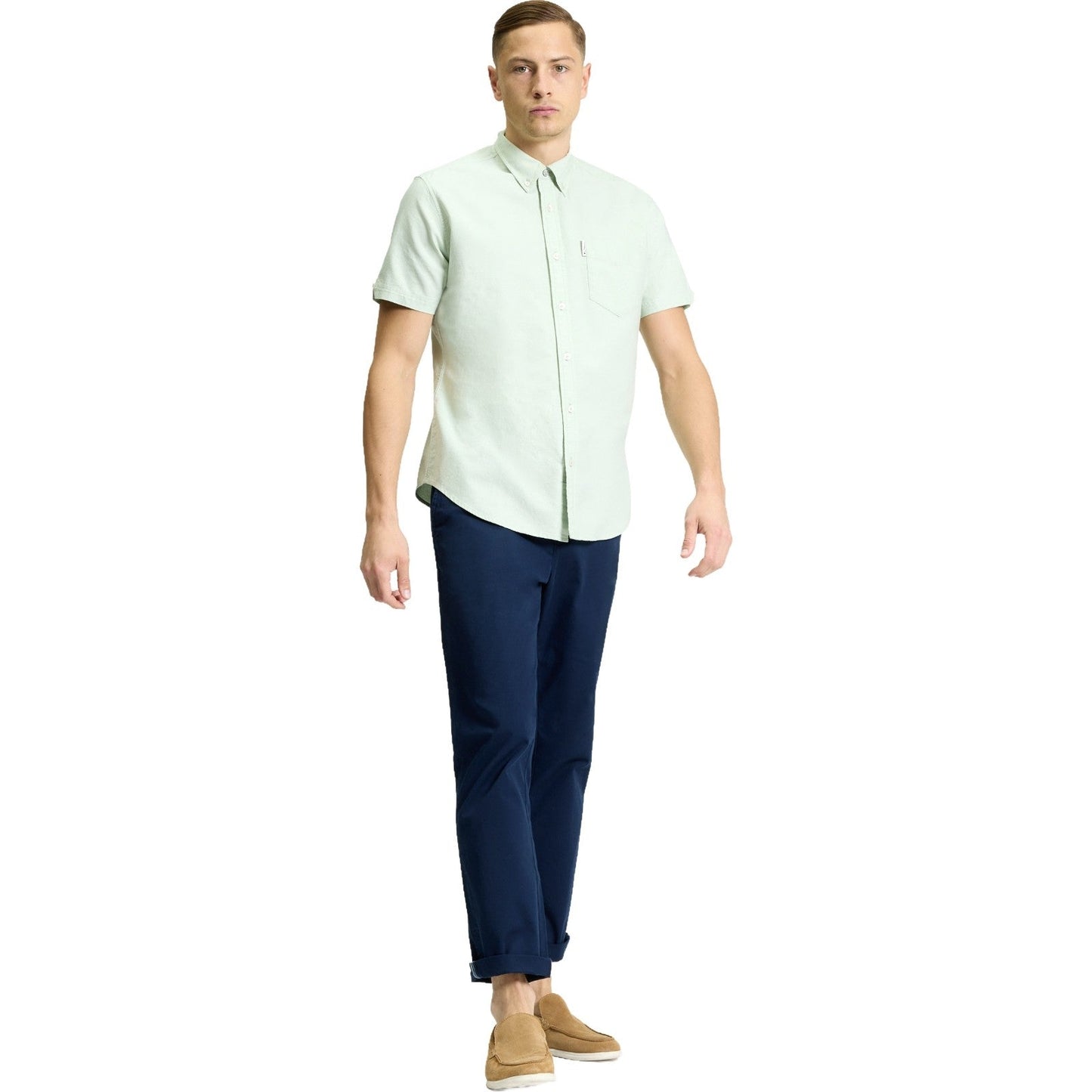 Ben Sherman Mens Signature Oxford Short Sleeve Shirt