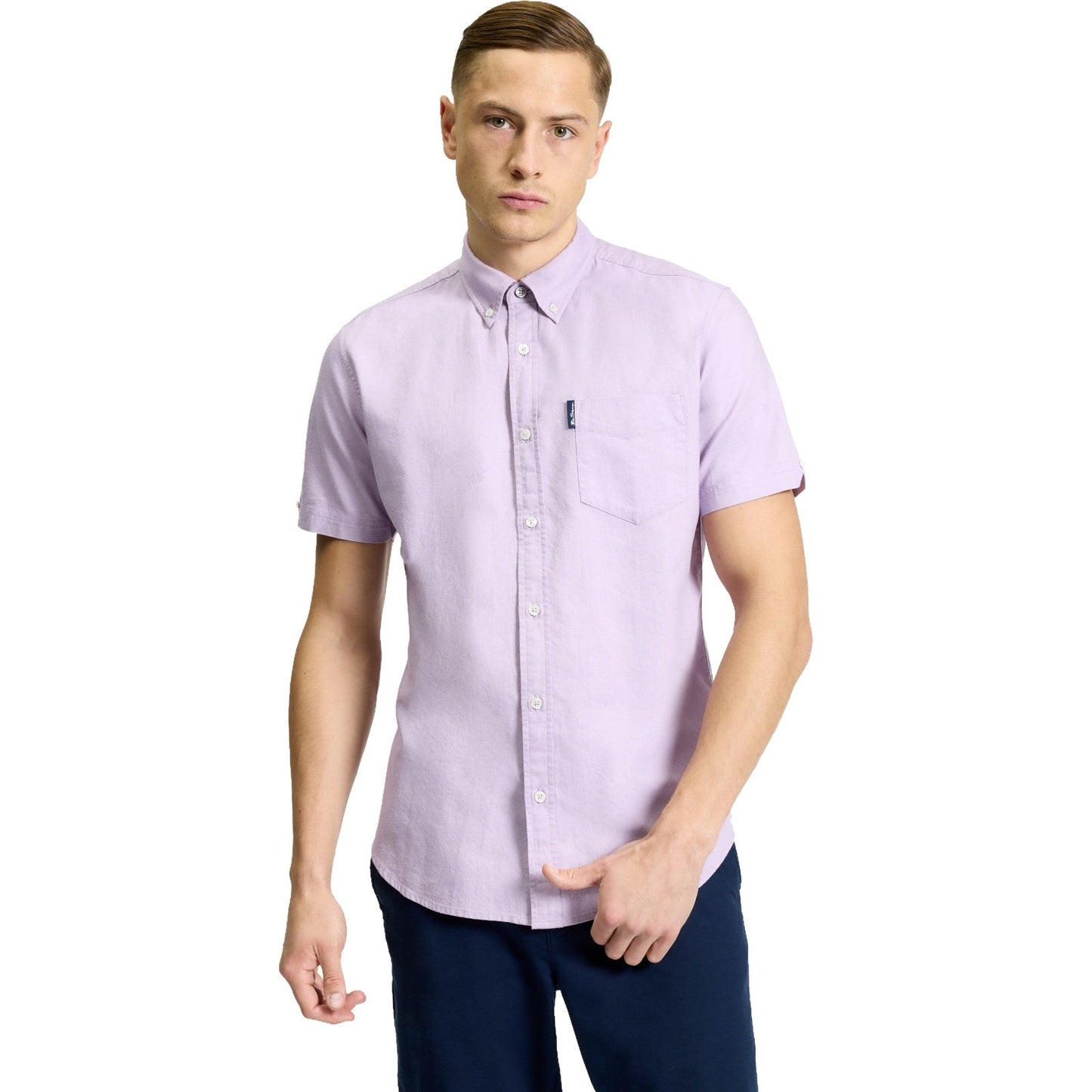 Ben Sherman Mens Signature Oxford Short Sleeve Shirt