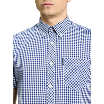 Ben Sherman Mens Signature Gingham Short Sleeve Shirt