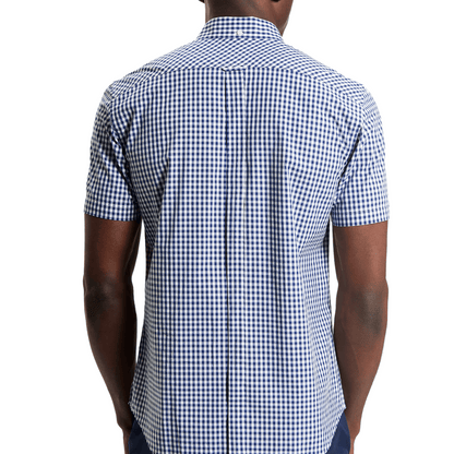 Ben Sherman Mens Signature Gingham Big & Tall Short Sleeve Shirt