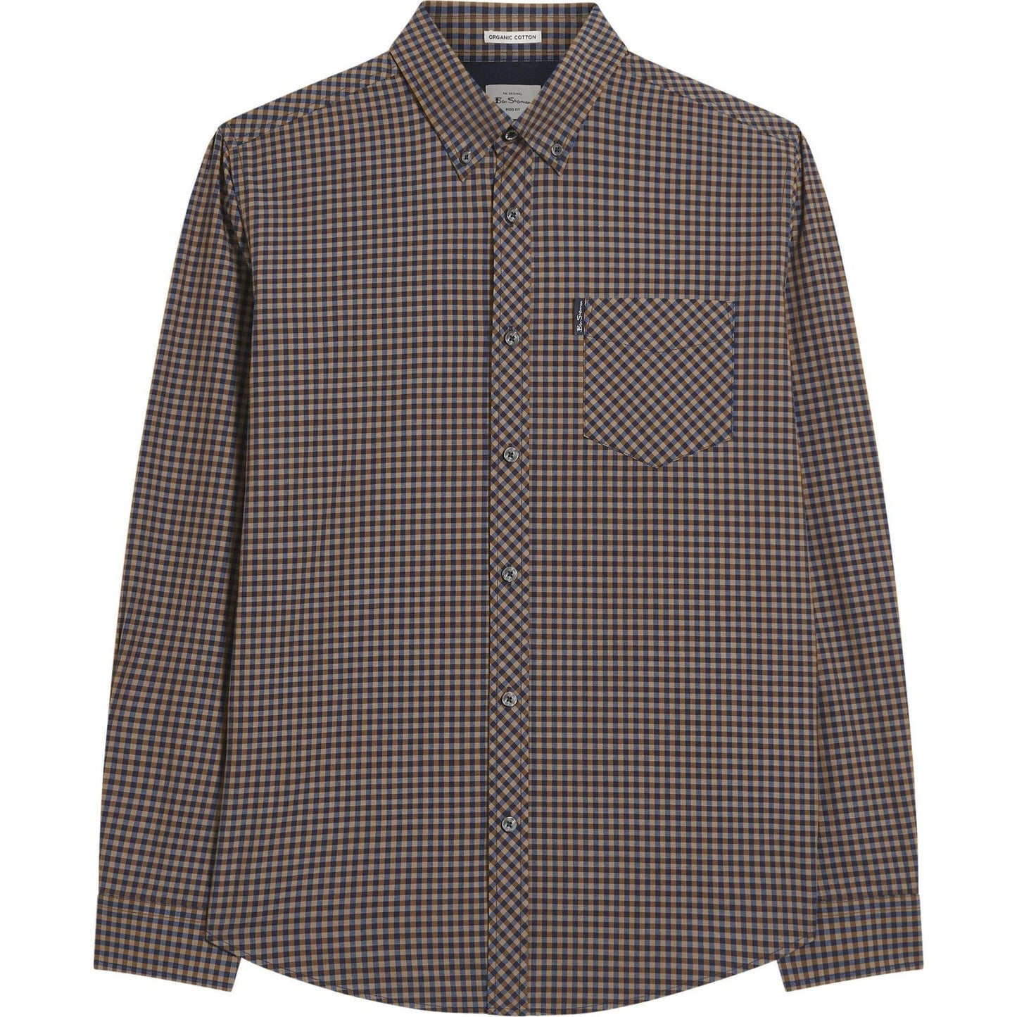 Ben Sherman Mens Signature Gingham Long Sleeve Shirt
