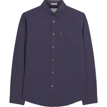 Ben Sherman Mens Signature Gingham Long Sleeve Shirt