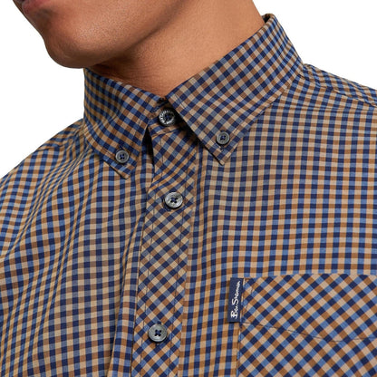 Ben Sherman Mens Signature Gingham Long Sleeve Shirt