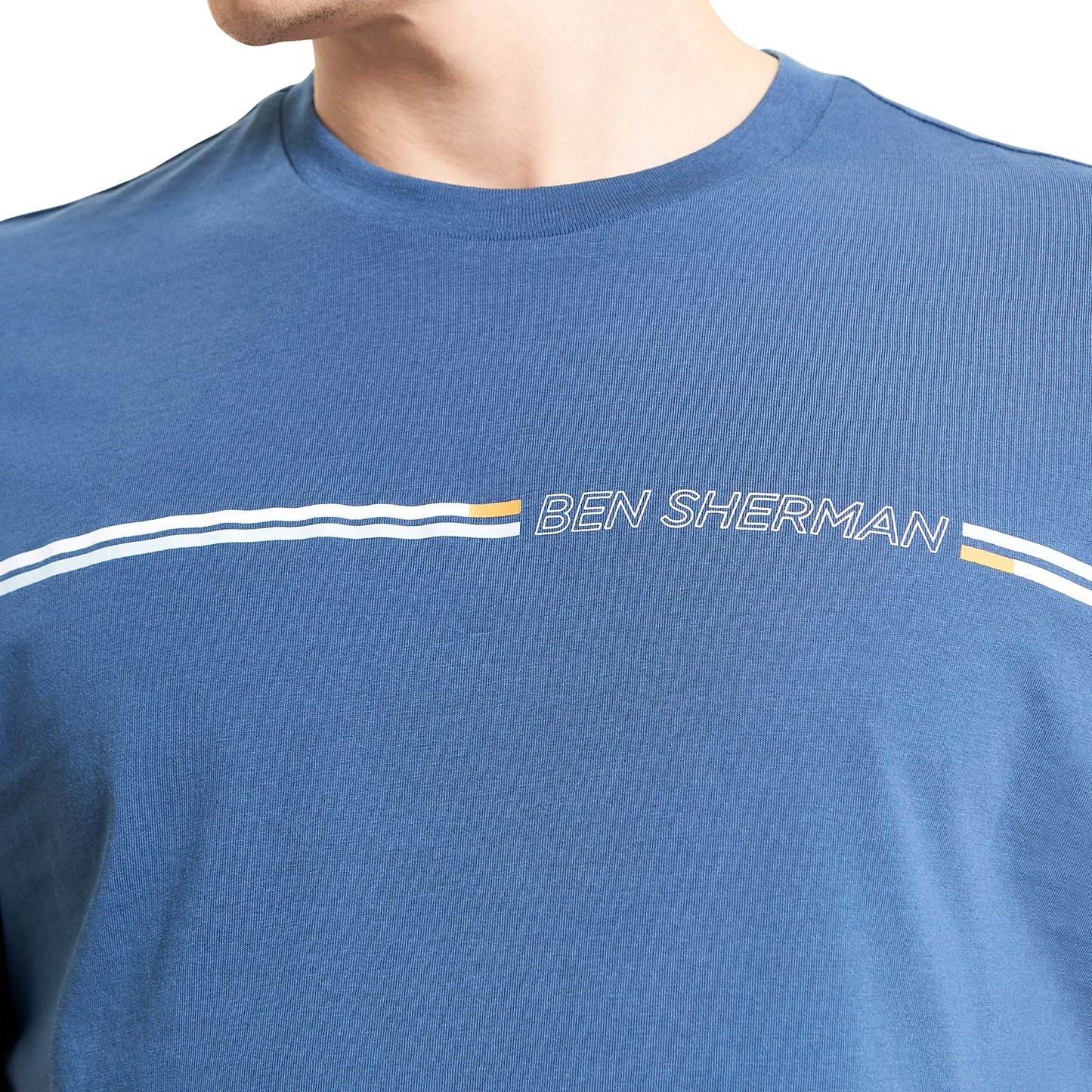 Ben Sherman Mens Core Stripe Tee Short Sleeve T-Shirt