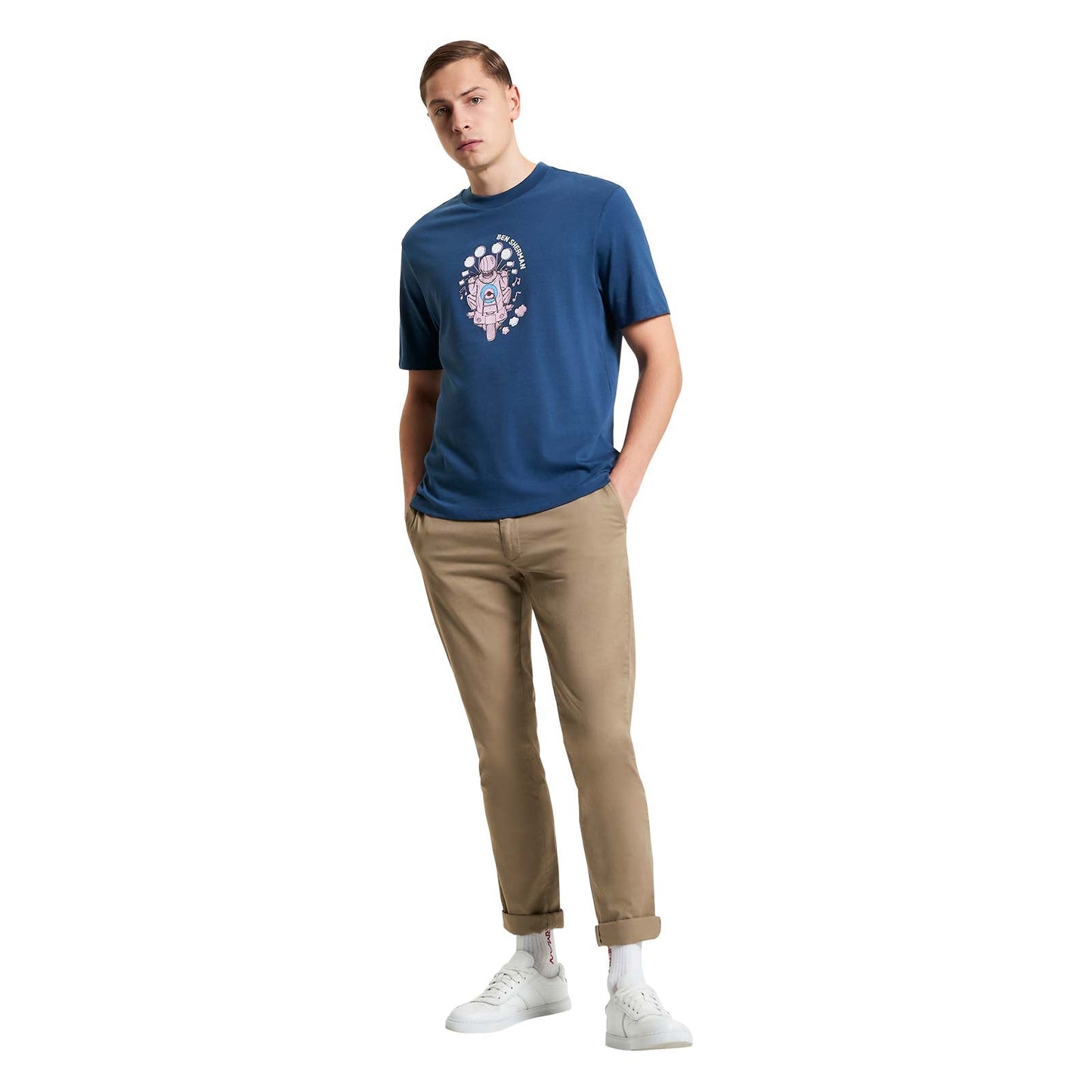 Ben Sherman Mens Mod Scooter Short Sleeve T-Shirt