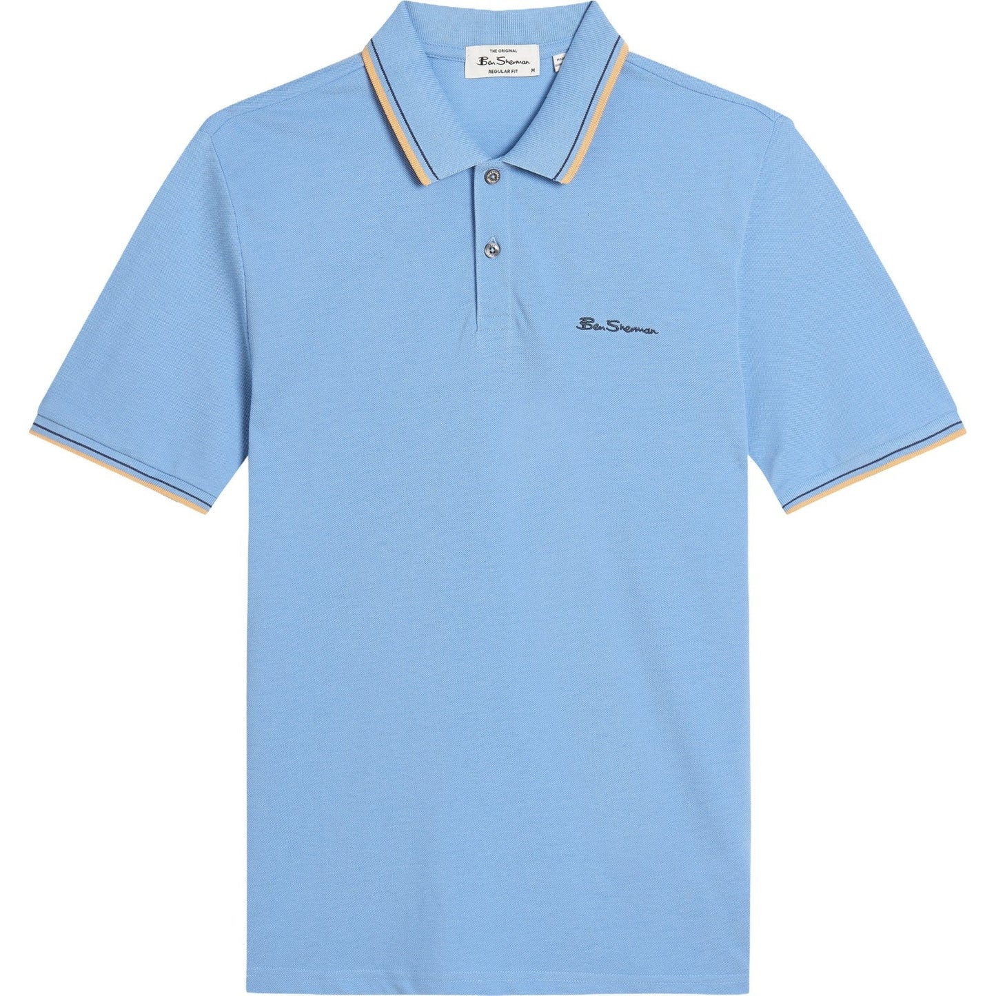 Ben Sherman Mens Signature Pique Short Sleeve Polo Shirt