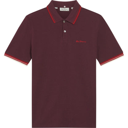 Ben Sherman Mens Signature Pique Short Sleeve Polo Shirt