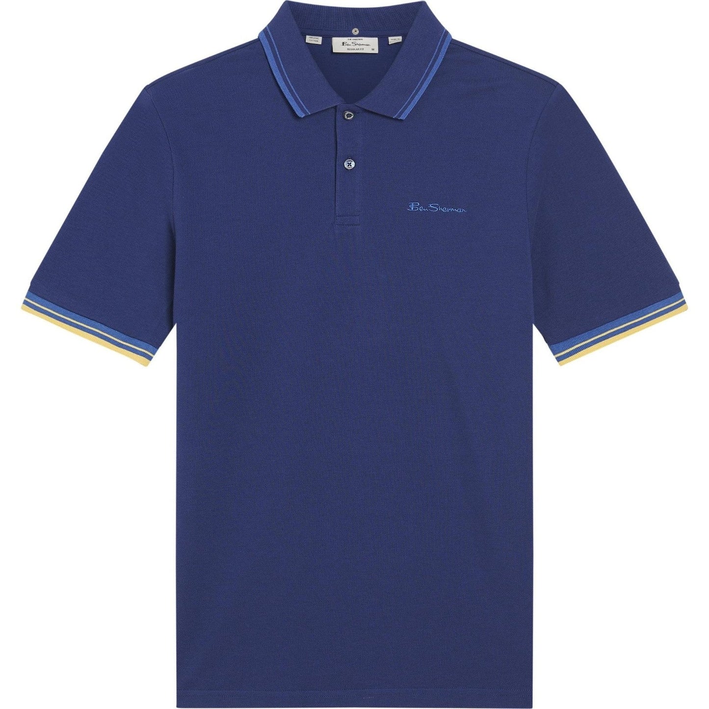 Ben Sherman Mens Signature Pique Short Sleeve Polo Shirt