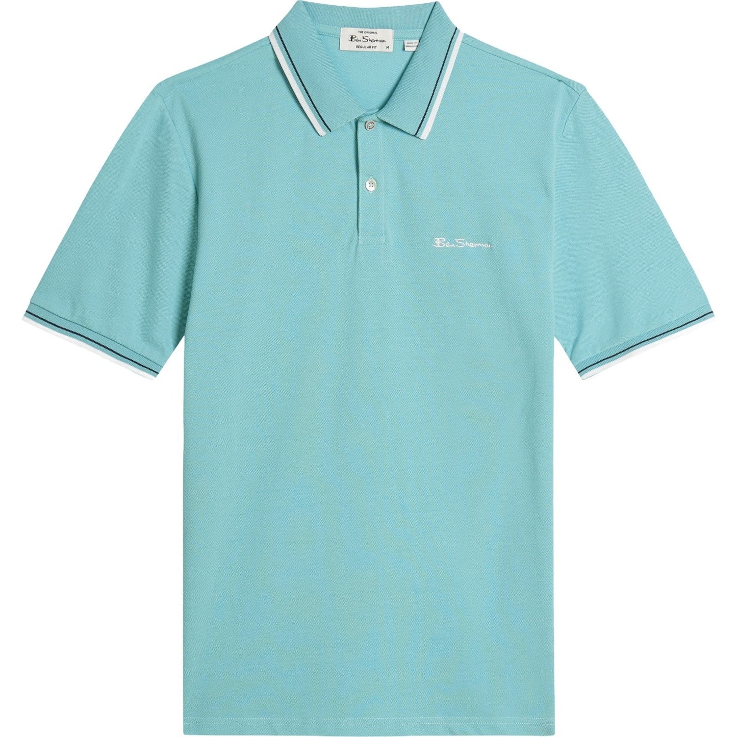 Ben Sherman Mens Signature Pique Big & Tall Short Sleeve Polo Shirt
