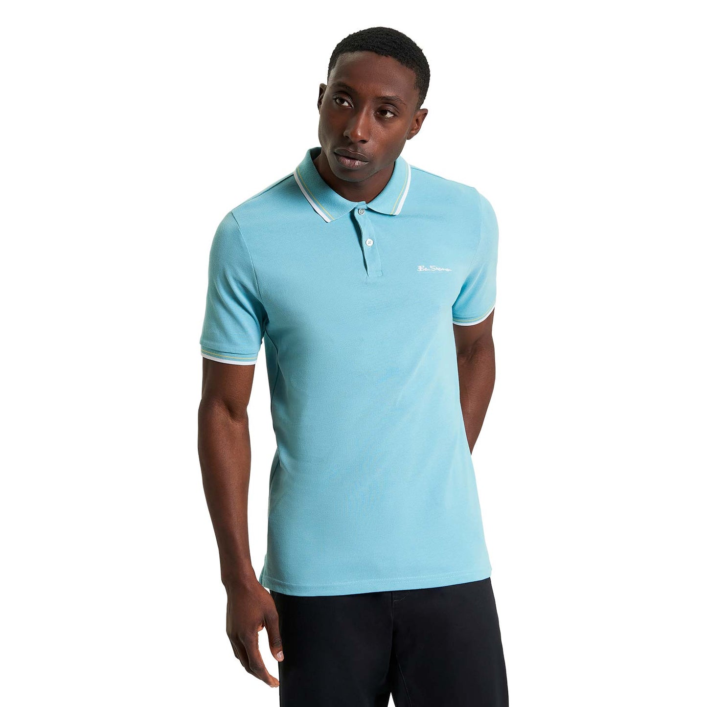 Ben Sherman Mens Signature Pique Short Sleeve Polo Shirt