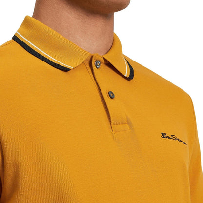 Ben Sherman Mens Signature Pique Short Sleeve Polo Shirt