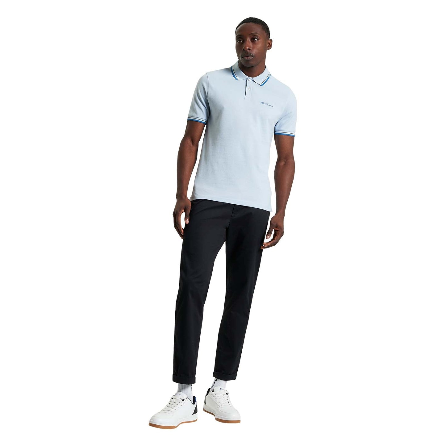 Ben Sherman Mens Signature Pique Short Sleeve Polo Shirt