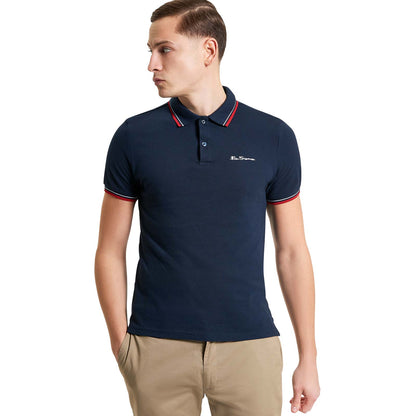 Ben Sherman Mens Signature Pique Big & Tall Short Sleeve Polo Shirt