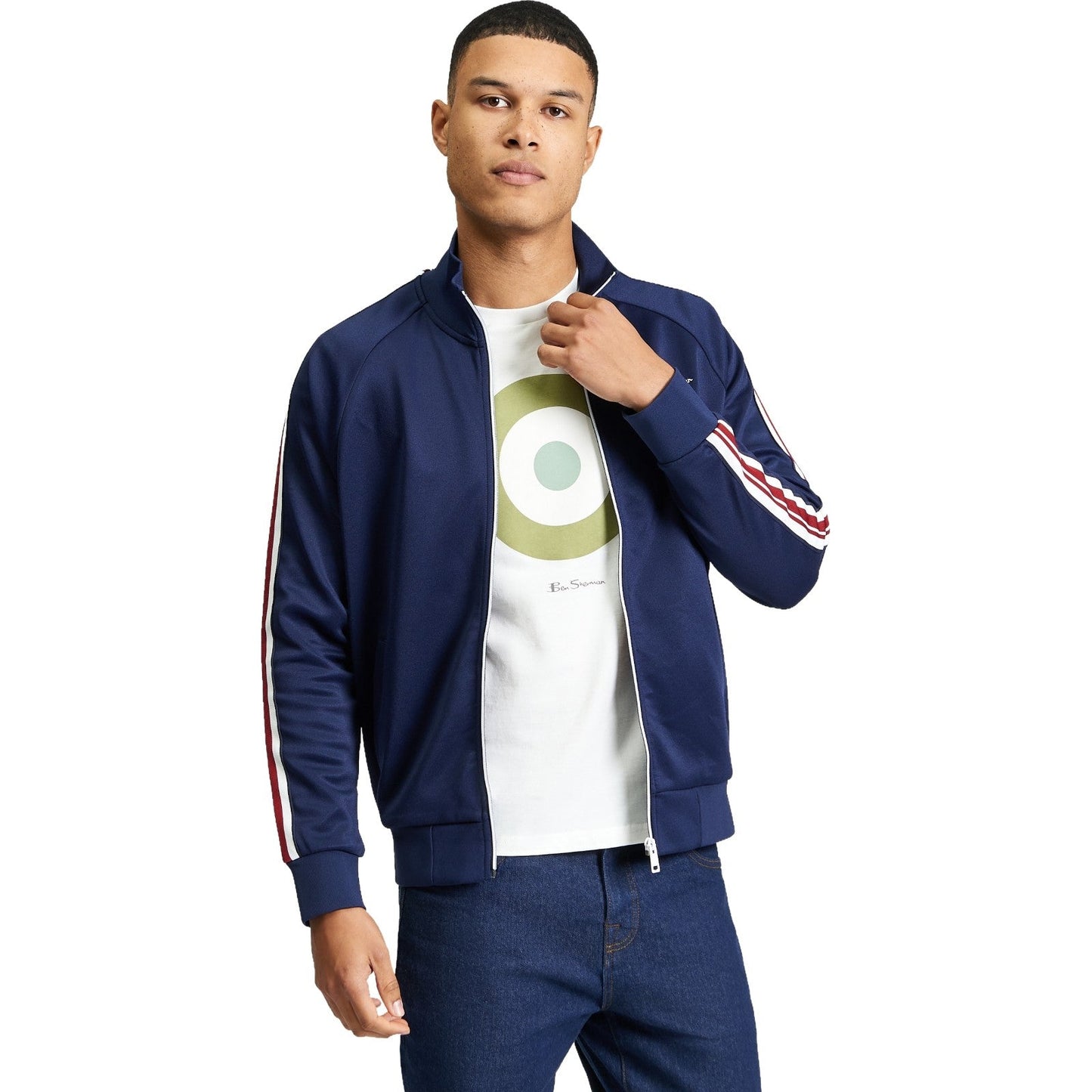 Ben Sherman Mens House Tape Track Top Harrington Jacket