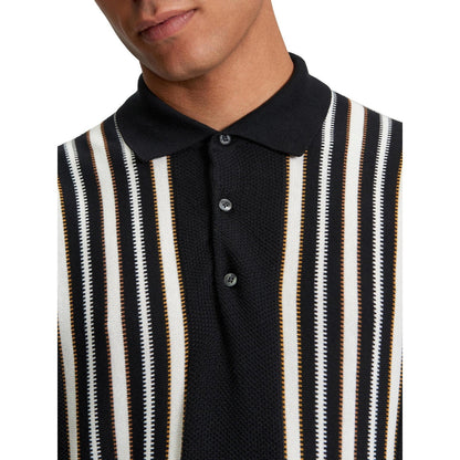 Ben Sherman Mens Placement Stripe Short Sleeve Polo Shirt
