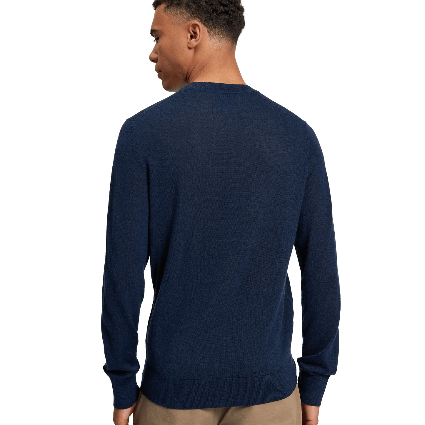 Ben Sherman Mens Merino Crew Neck Knitwear Jumper