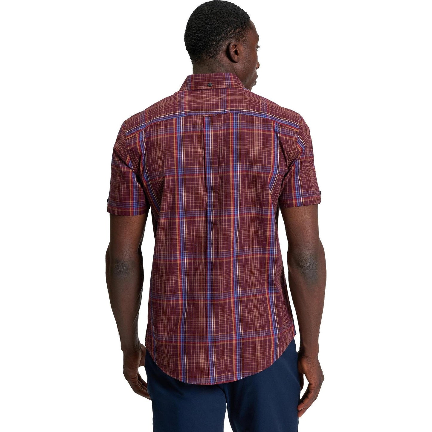 Ben Sherman Mens Linear Check Short Sleeve Shirt
