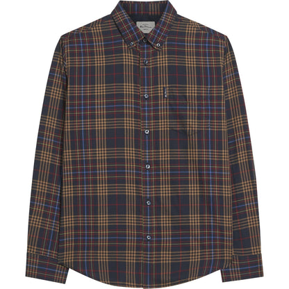 Ben Sherman Mens Multi Check Long Sleeve Shirt